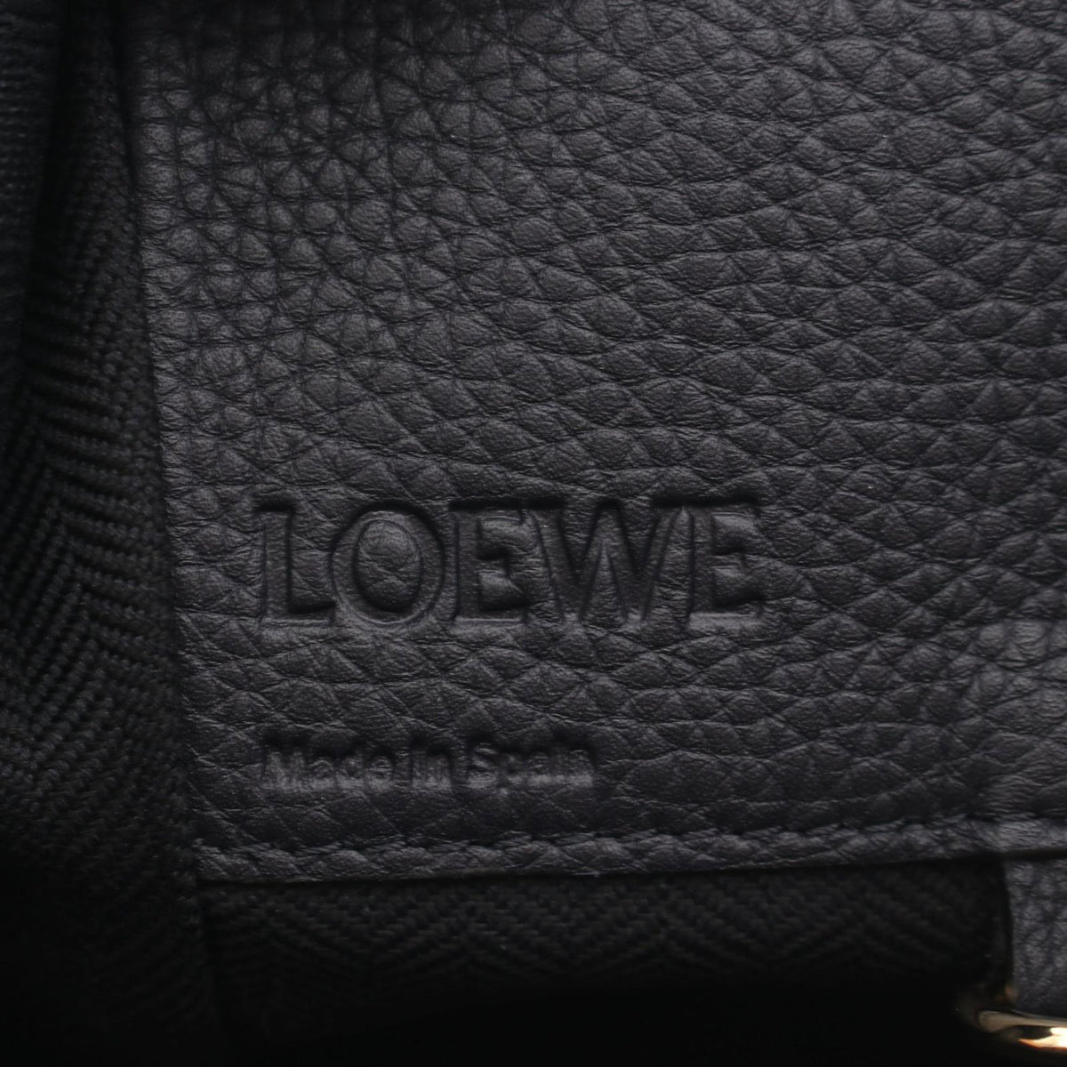 LOEWE Small Leather Drawstring Hammock Bag