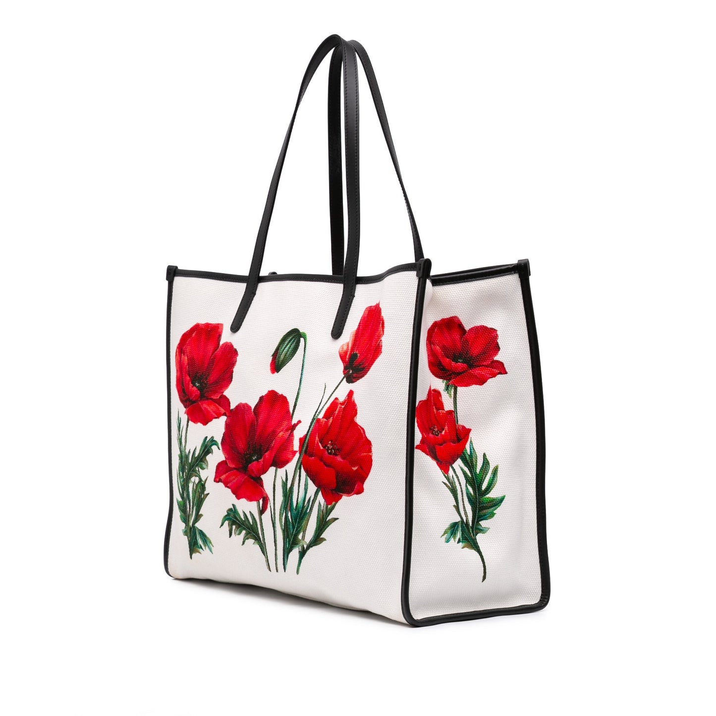 Dolce & Gabbana Canvas Floral Print Tote