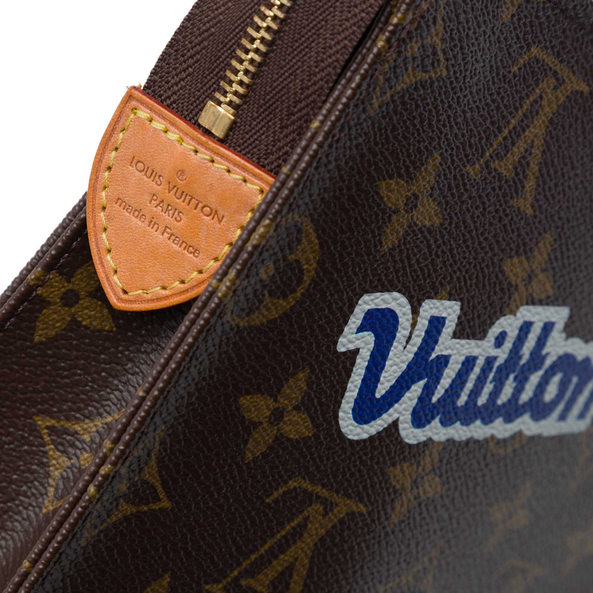 Louis Vuitton Limited Edition Monogram Patches and Travel Stickers Toiletry 26 Pouch — Brown