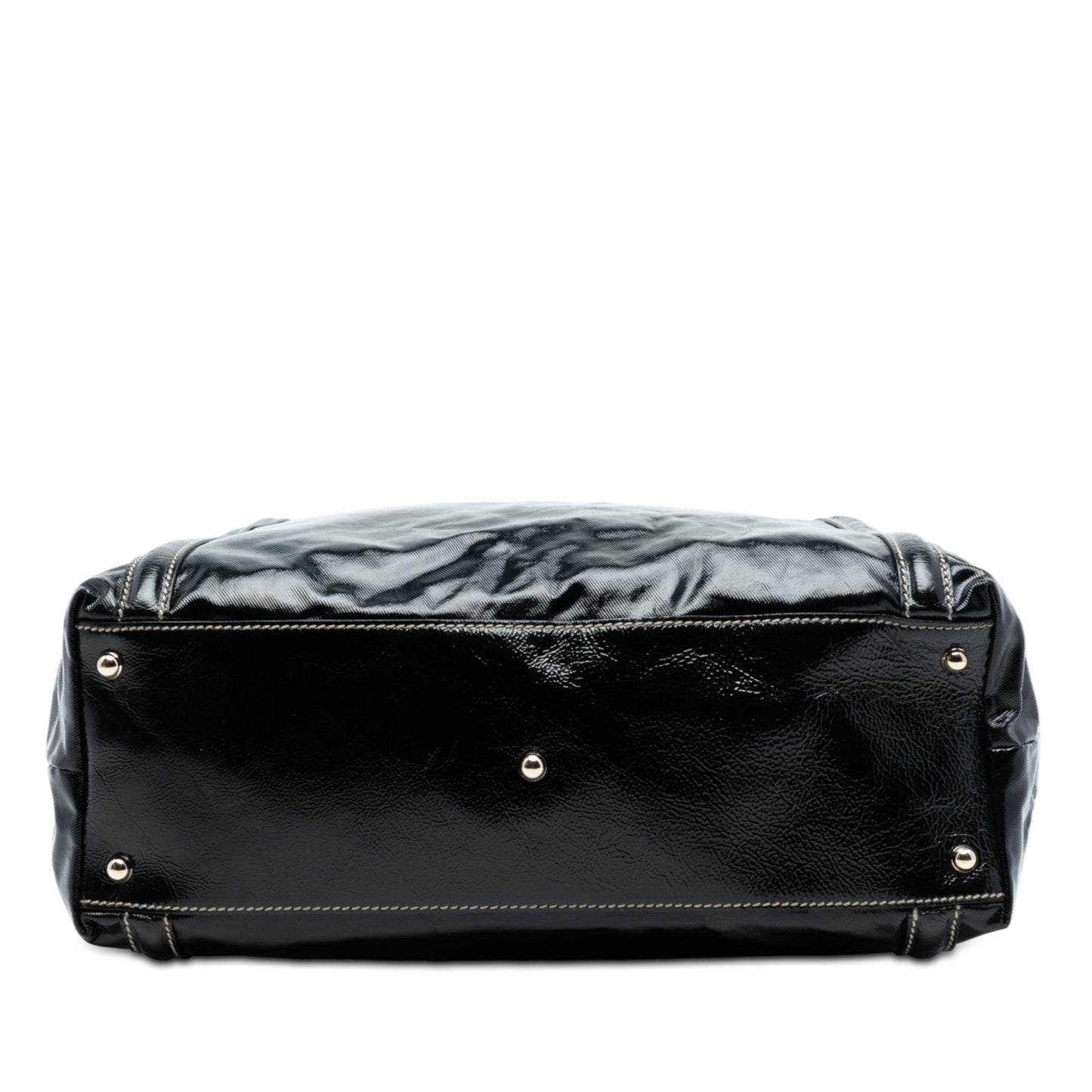 Gucci Patent Dialux Britt Web Tote