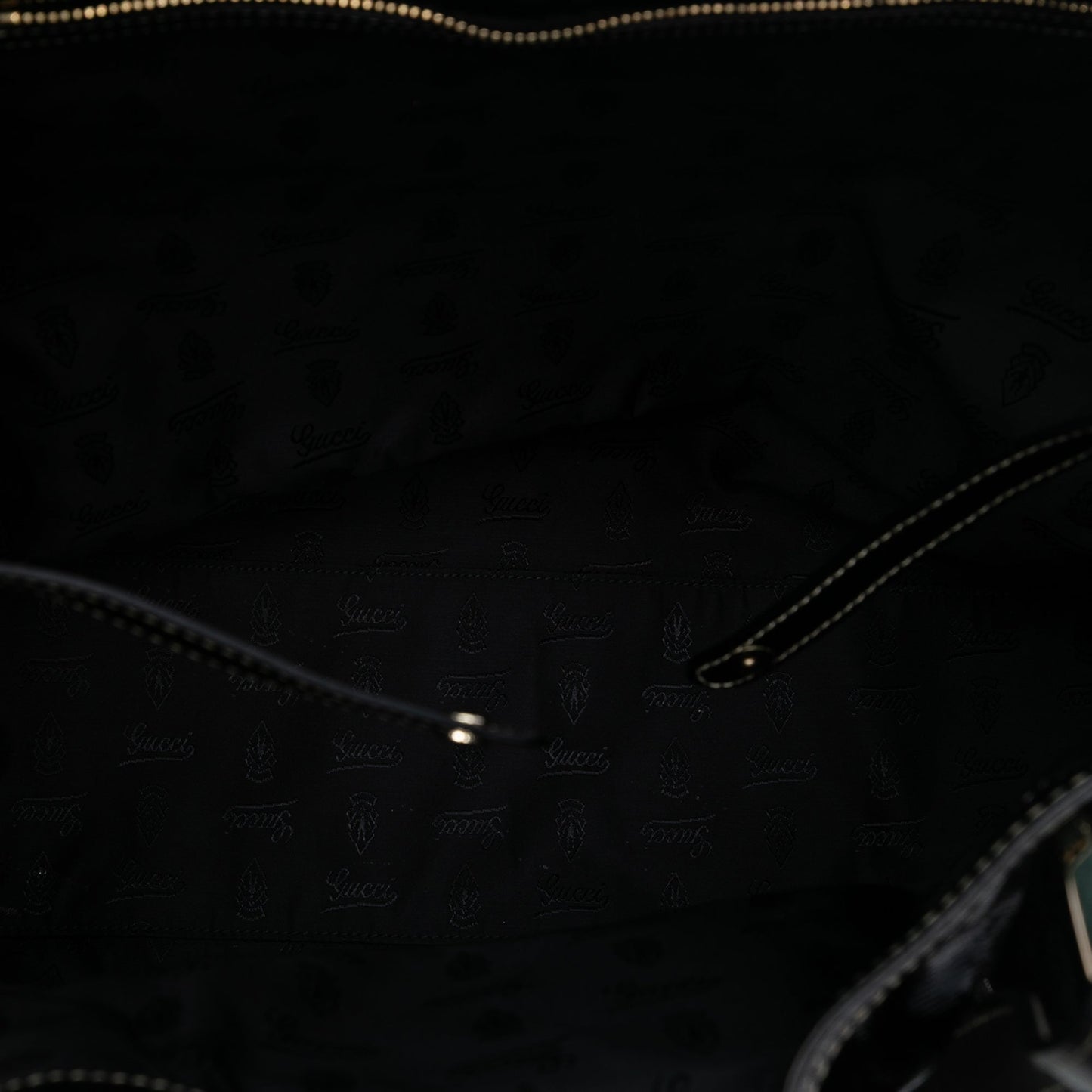 Gucci Patent Dialux Britt Web Tote