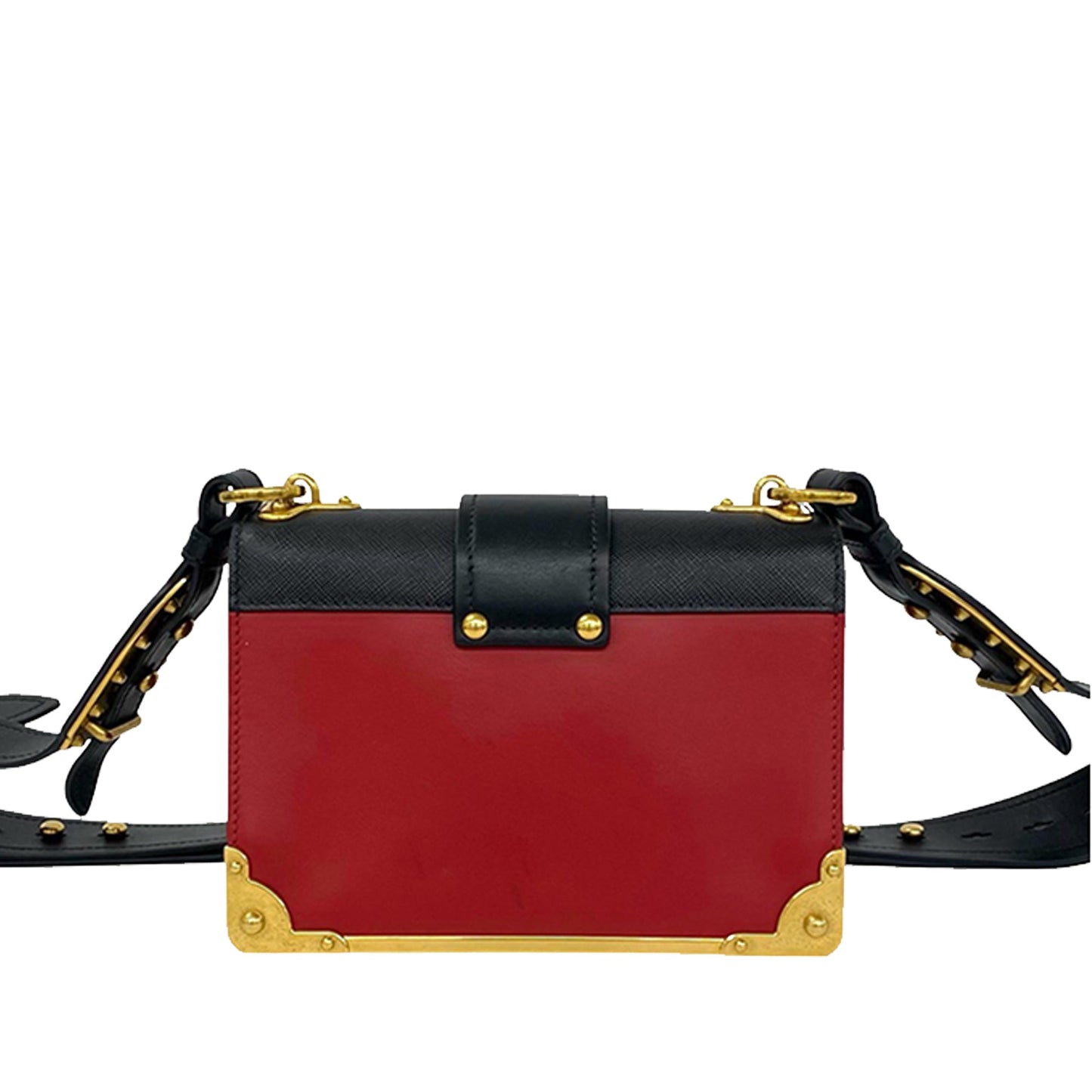 Prada Cahier City Calf Saffiano Crossbody