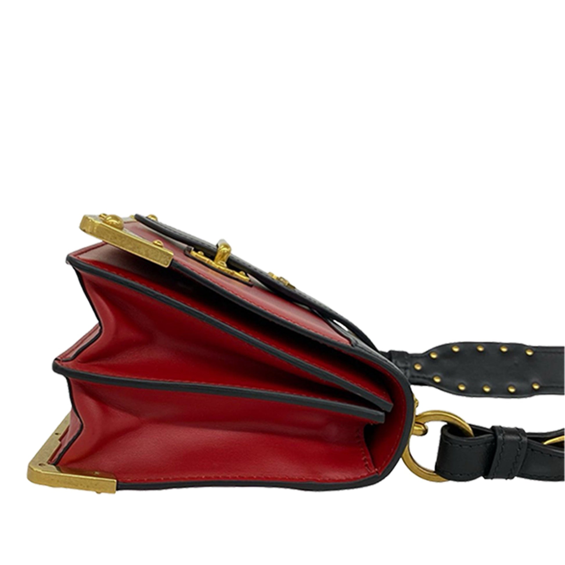 Prada Cahier City Calf Saffiano Crossbody