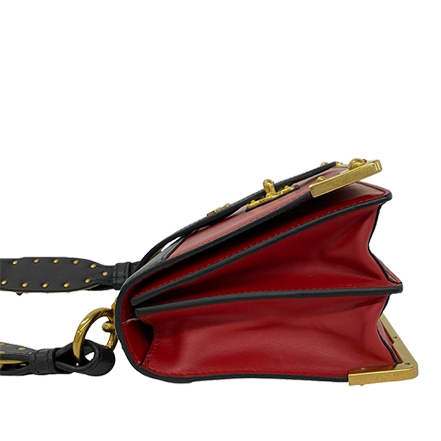 Prada Cahier City Calf Saffiano Crossbody