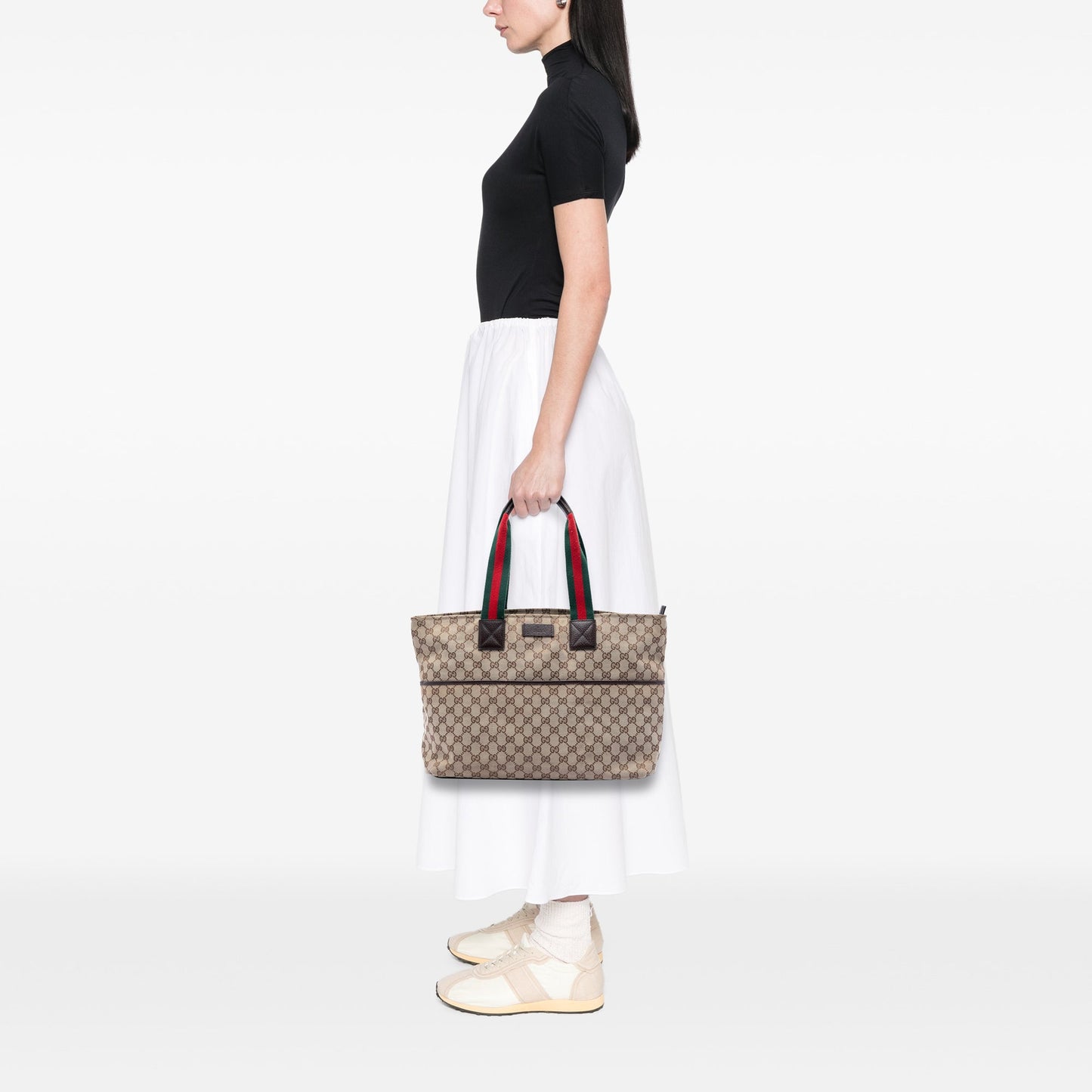 Gucci GG Canvas Web Tote