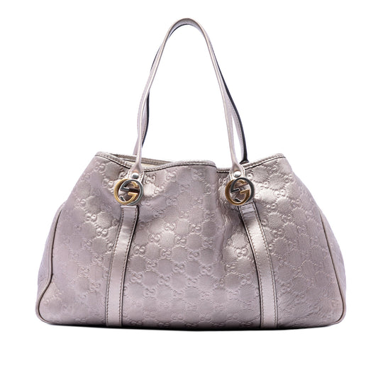 Gucci Metallic Guccissima Twins Tote
