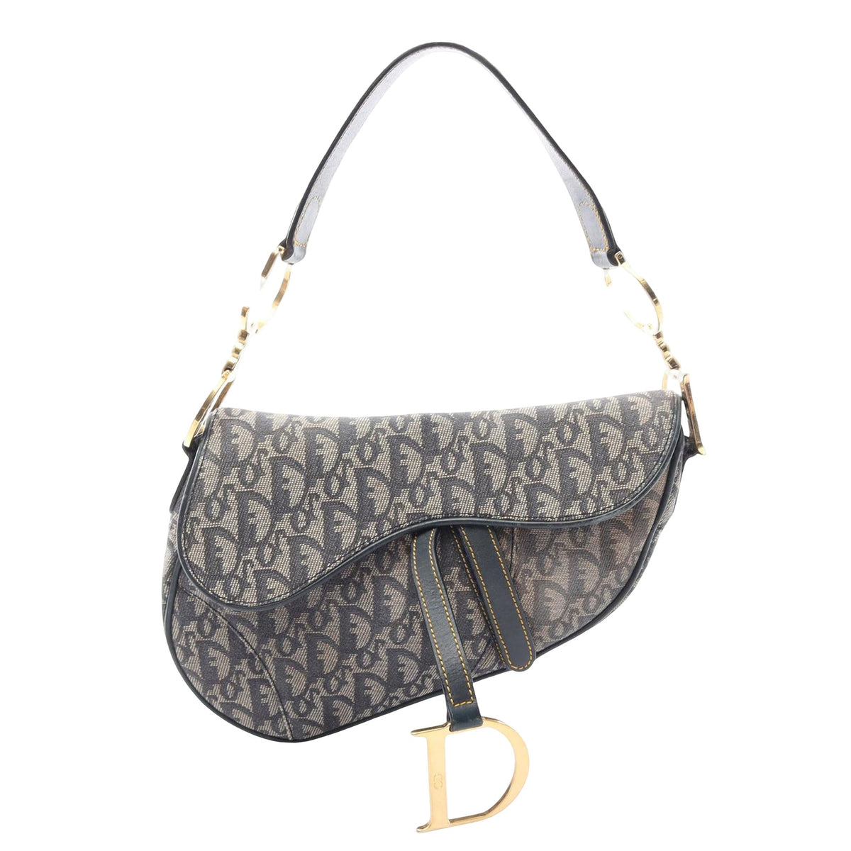 Dior Diorissimo Canvas Saddle Bag