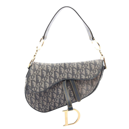 Dior Diorissimo Canvas Saddle Bag