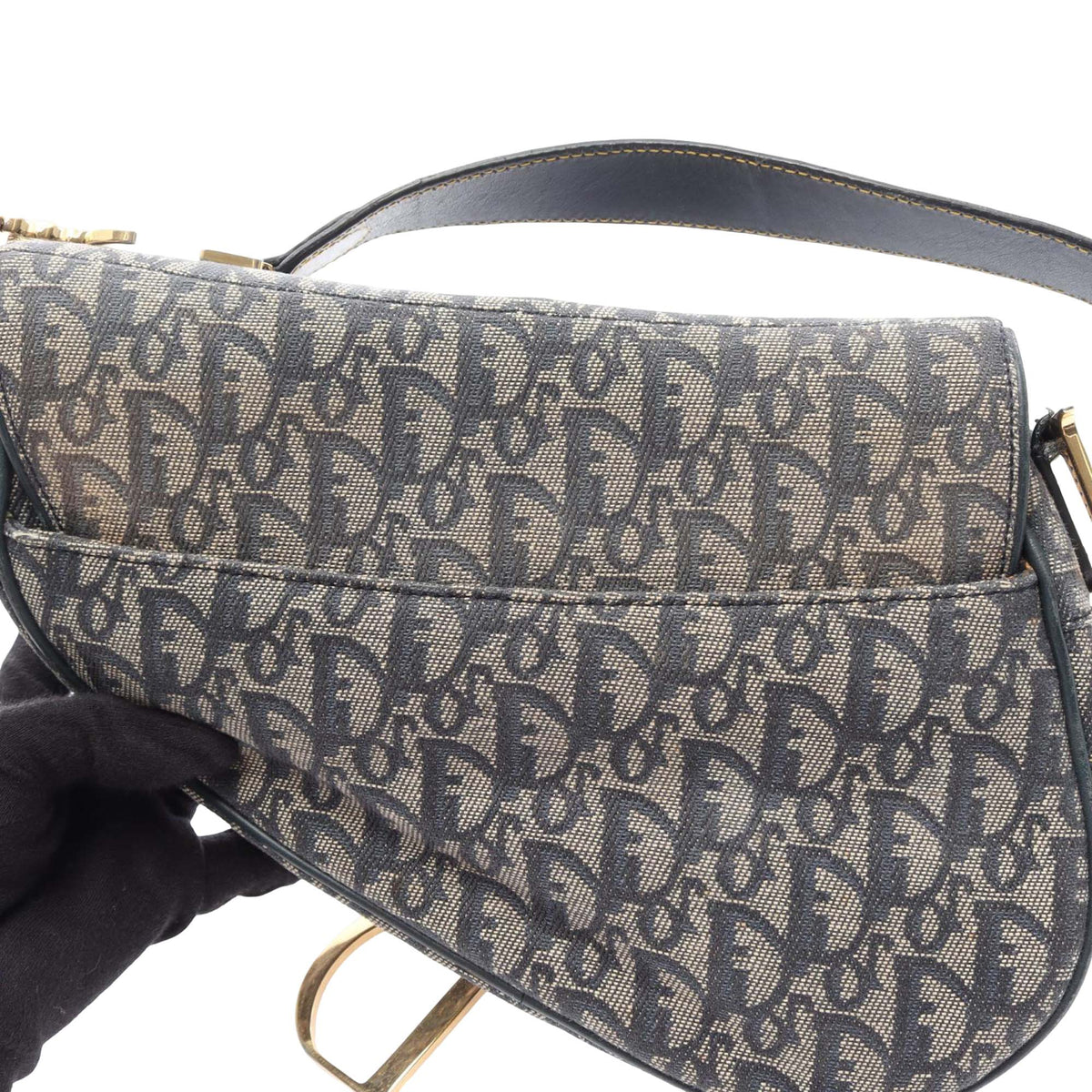 Dior Diorissimo Canvas Saddle Bag