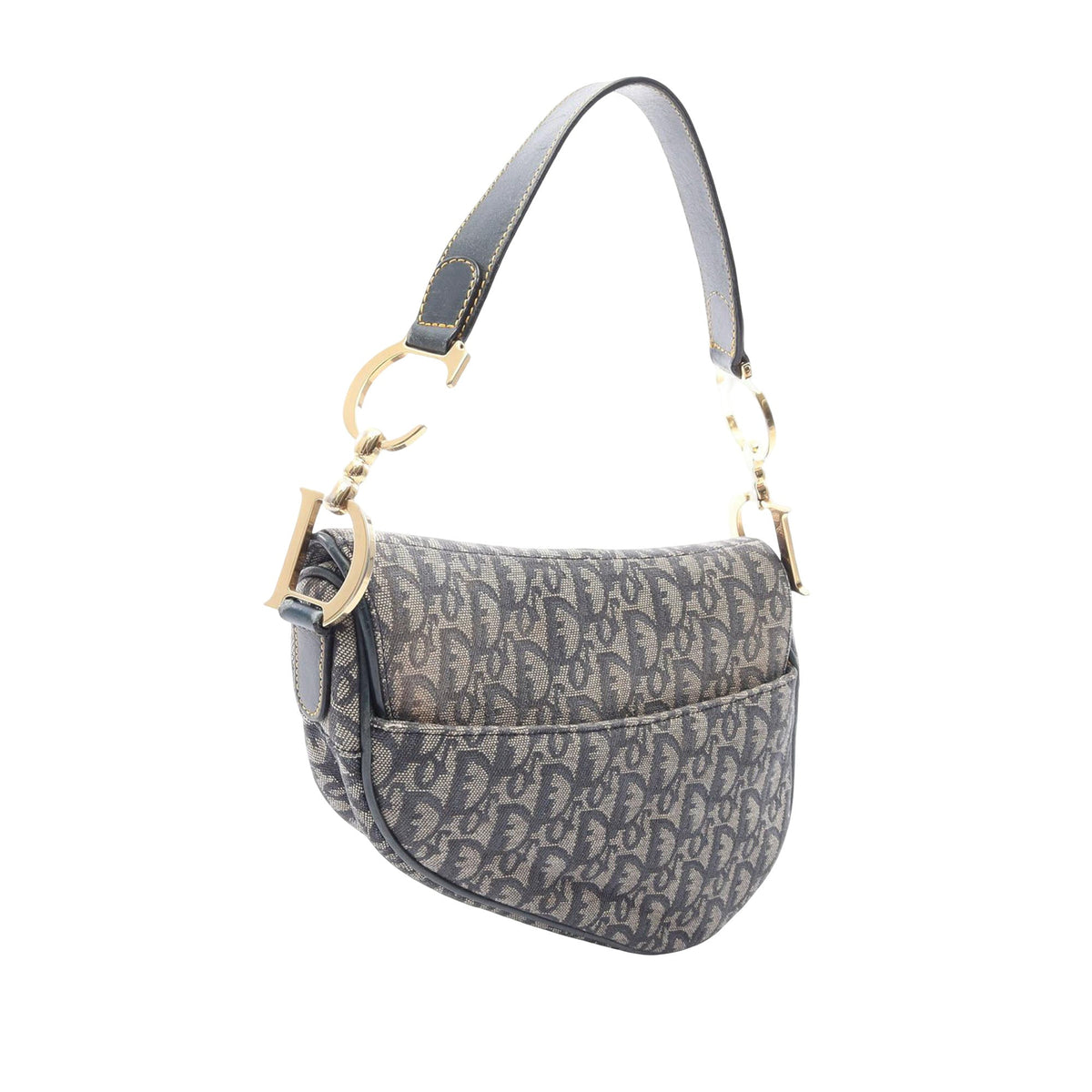 Dior Diorissimo Canvas Saddle Bag