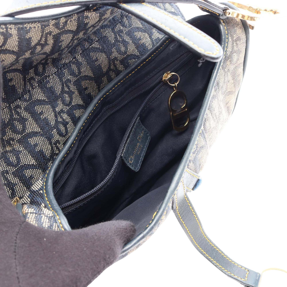 Dior Diorissimo Canvas Saddle Bag