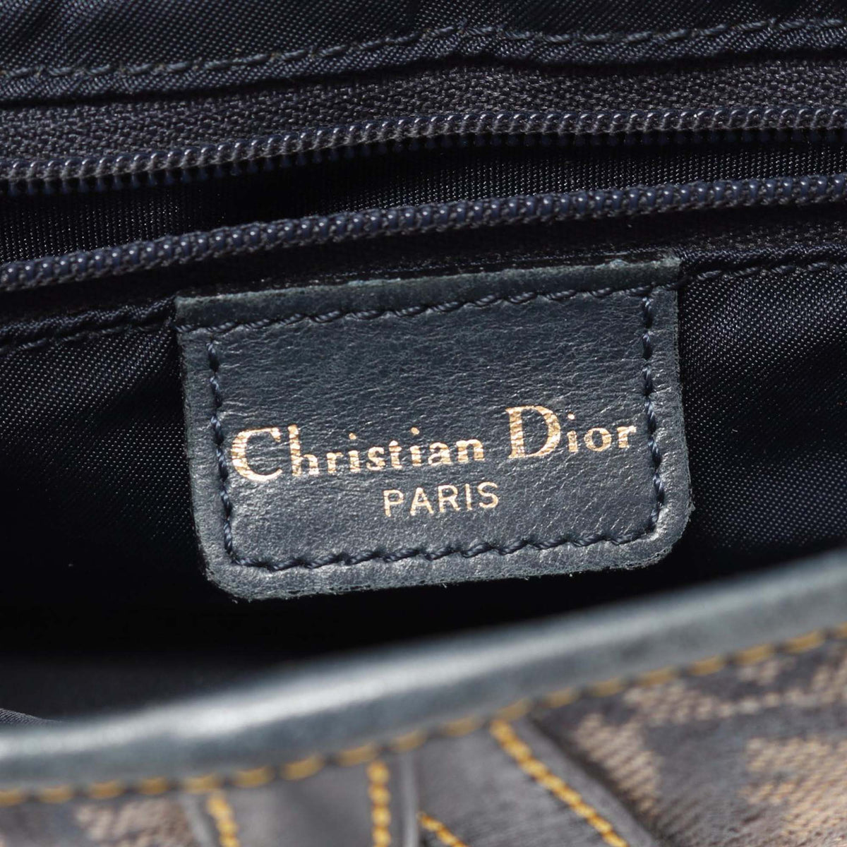Dior Diorissimo Canvas Saddle Bag