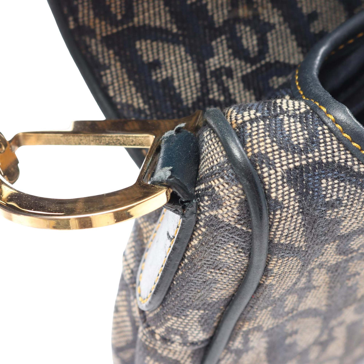 Dior Diorissimo Canvas Saddle Bag