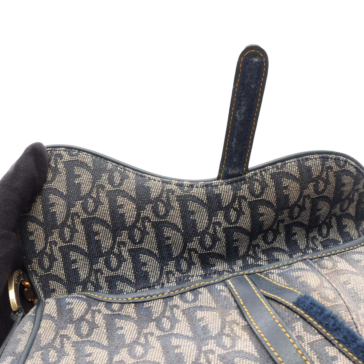 Dior Diorissimo Canvas Saddle Bag