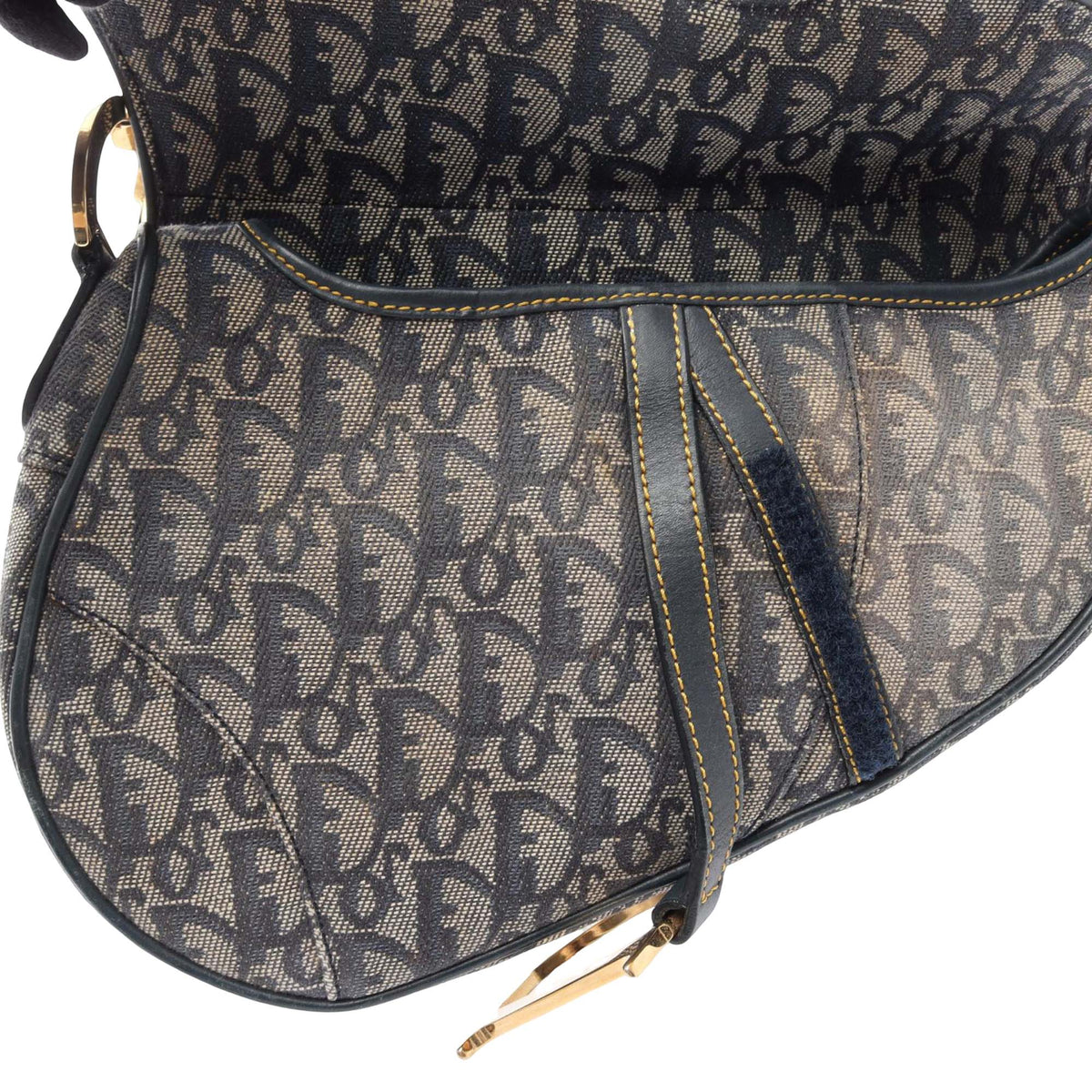 Dior Diorissimo Canvas Saddle Bag