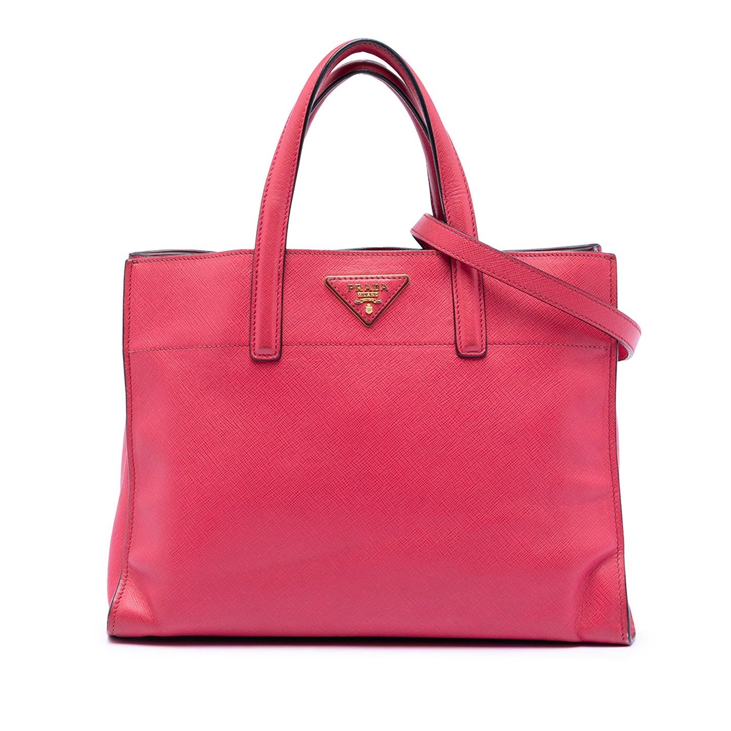 Prada Saffiano Soft Triple Pocket Tote