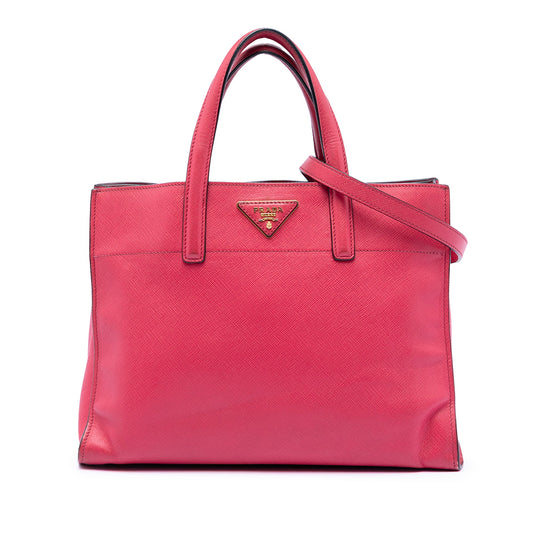 Prada Saffiano Soft Triple Pocket Tote