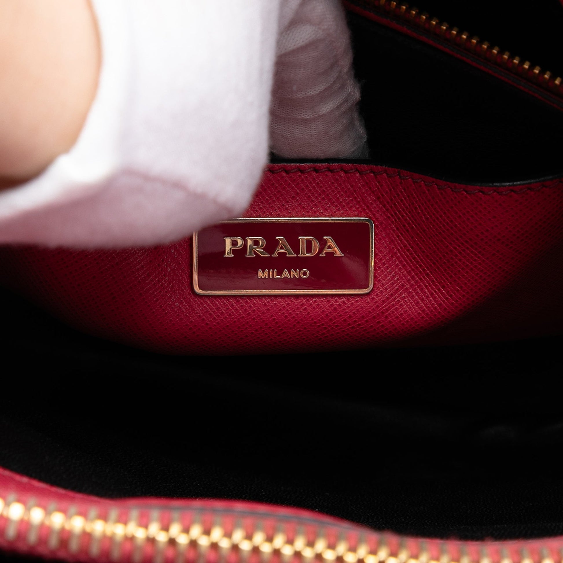 Prada Saffiano Soft Triple Pocket Tote