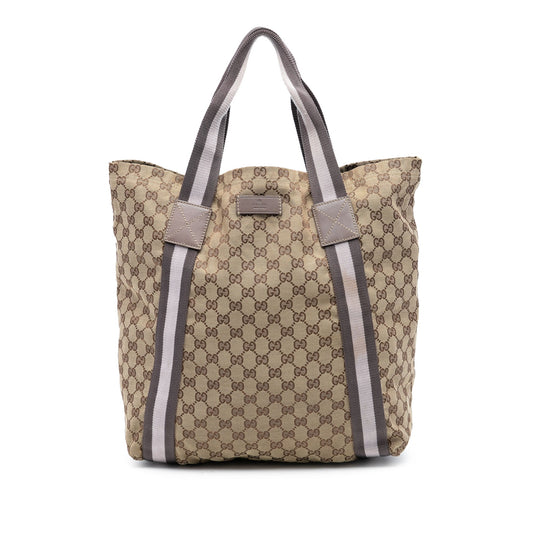Gucci GG Canvas Web Tote