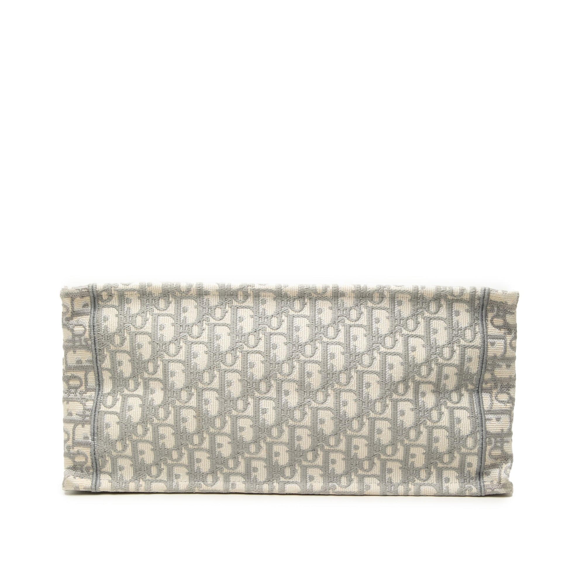 Dior Medium Oblique Embroidered Canvas Book Tote