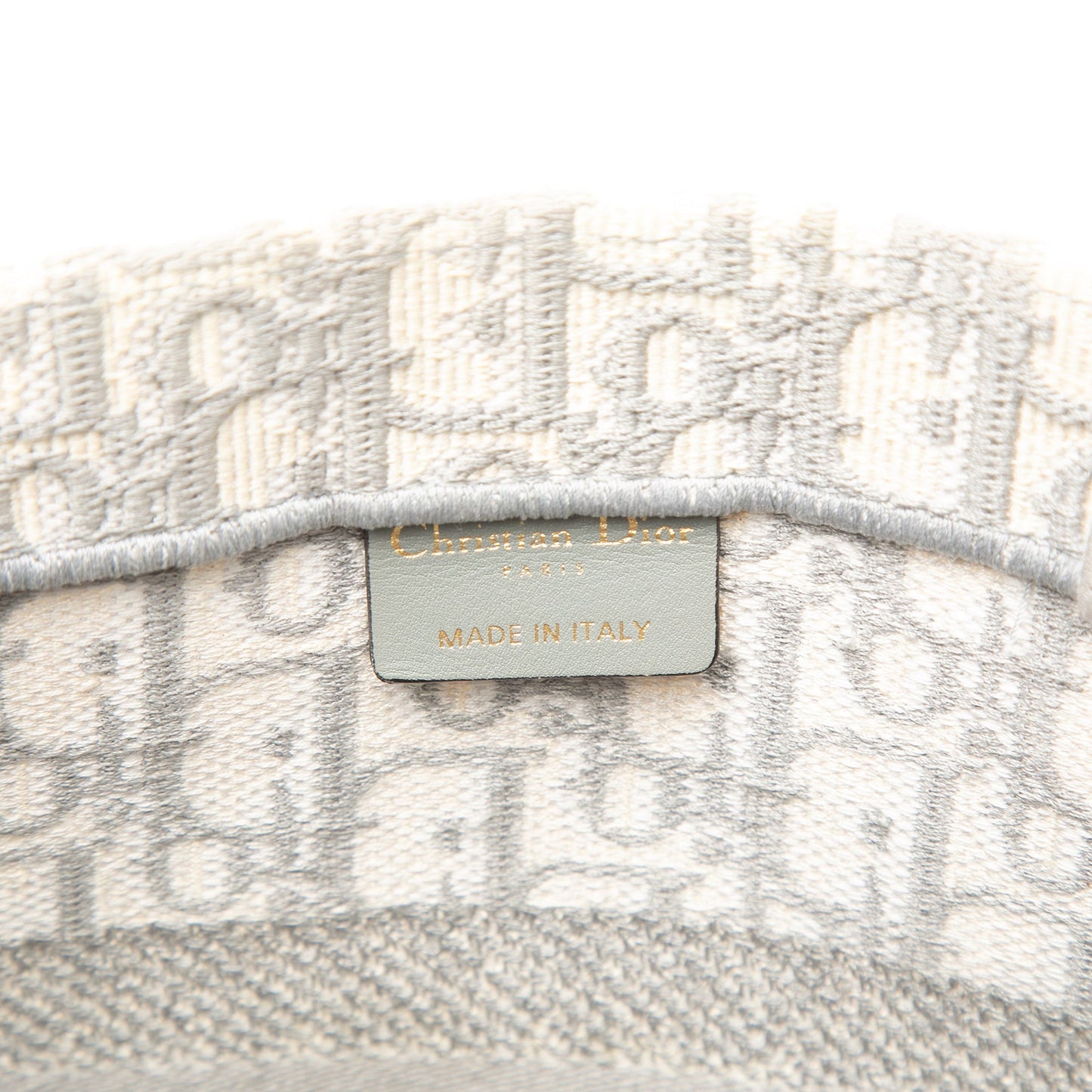 Dior Medium Oblique Embroidered Canvas Book Tote