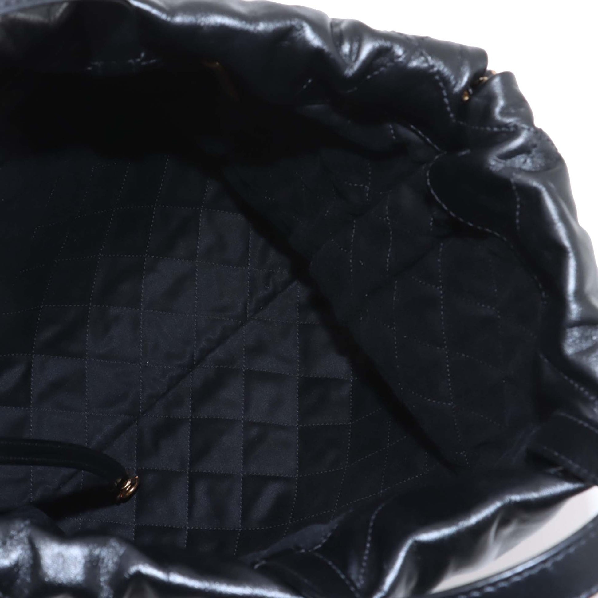Chanel Large Quilted Shiny Calfskin 22 Backpack