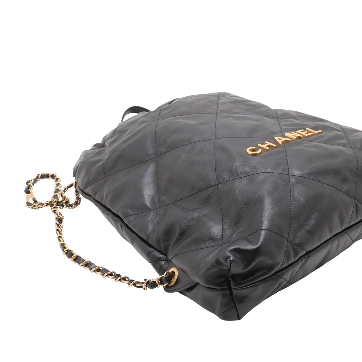 Chanel Large Quilted Shiny Calfskin 22 Backpack