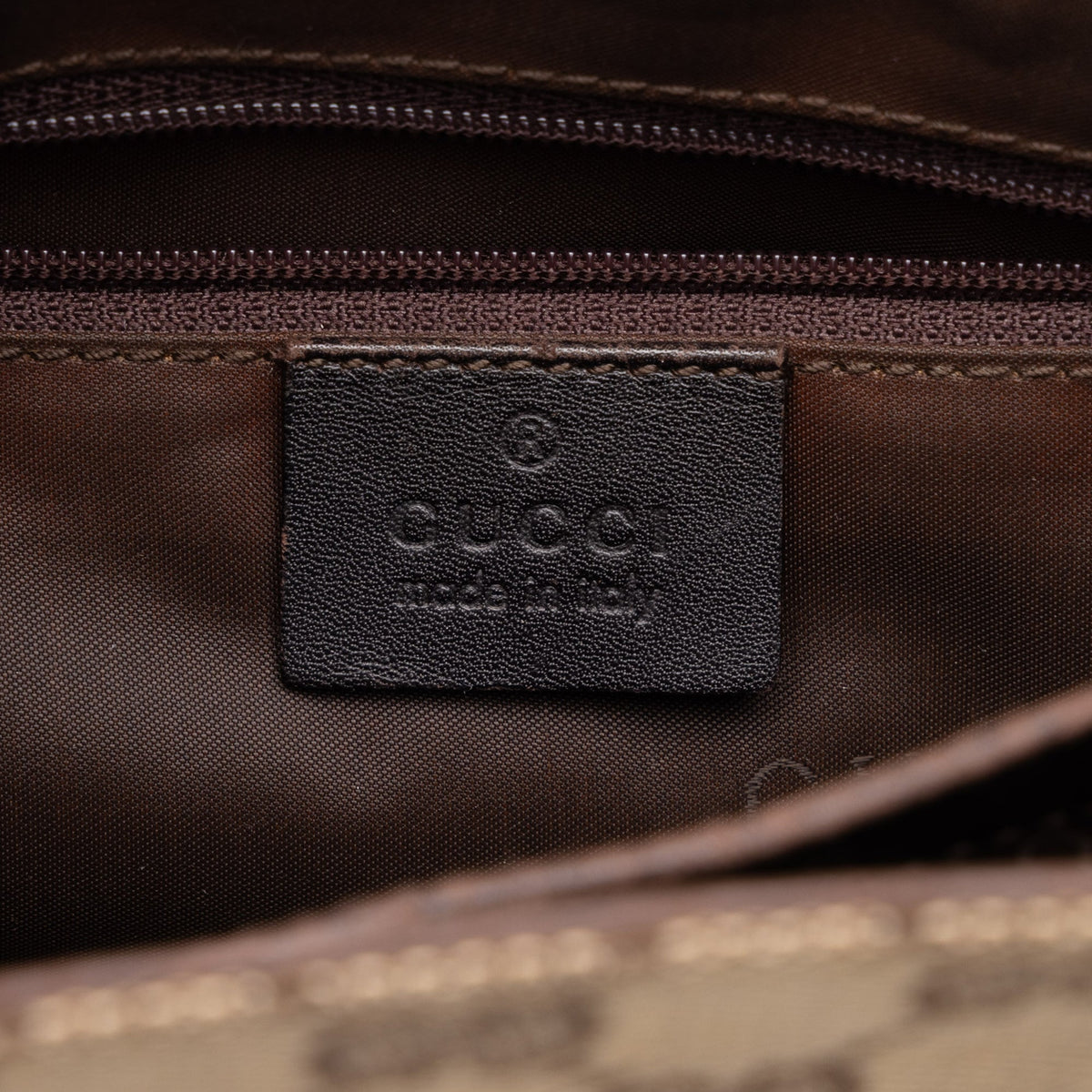 Gucci GG Canvas and Calfskin Bamboo Top Handle Bag — Beige
