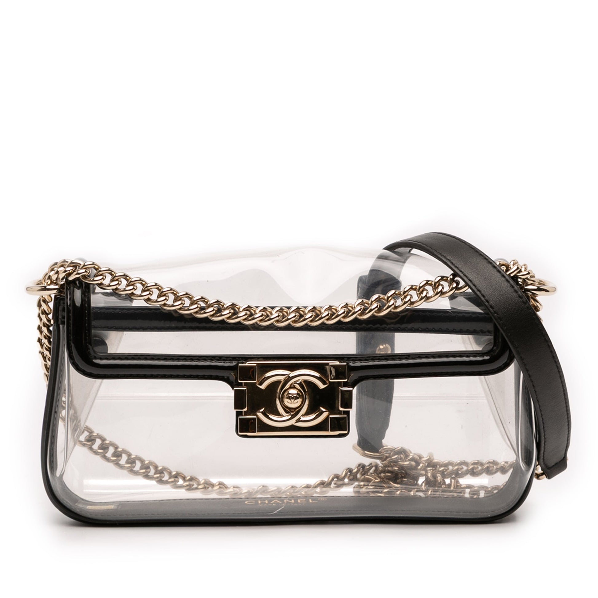 Chanel PVC and Calfskin Naked Boy Flap