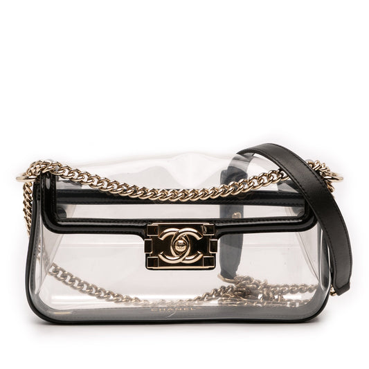 Chanel PVC and Calfskin Naked Boy Flap