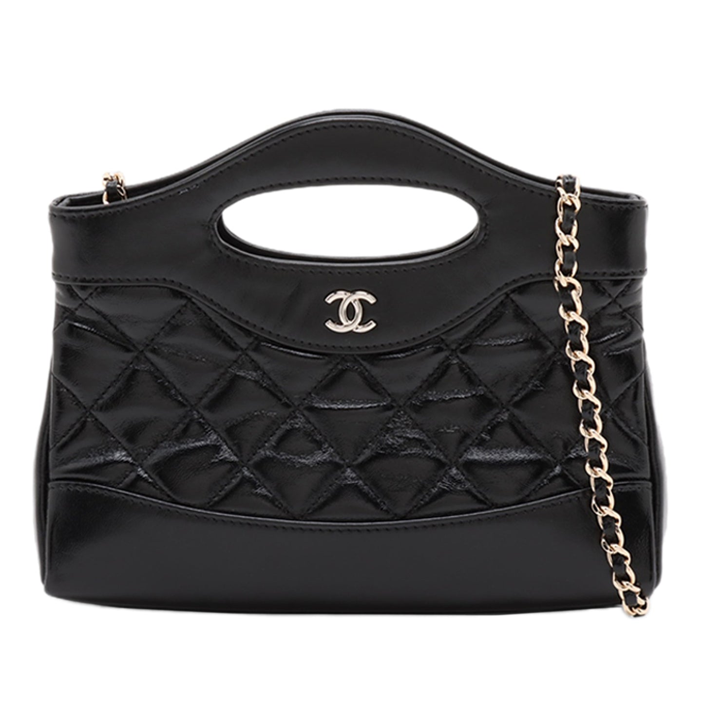 Chanel Nano Quilted Glazed Calfskin 31 Shopping Bag