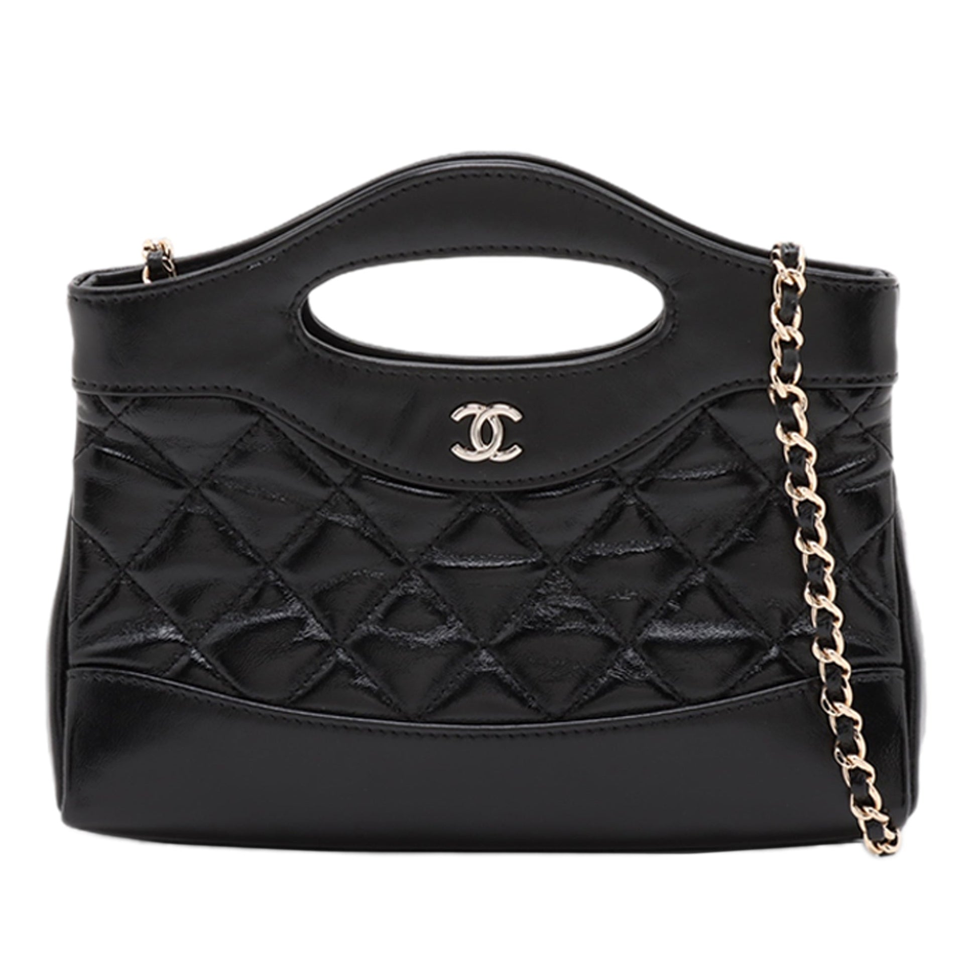 Chanel Nano Quilted Glazed Calfskin 31 Shopping Bag