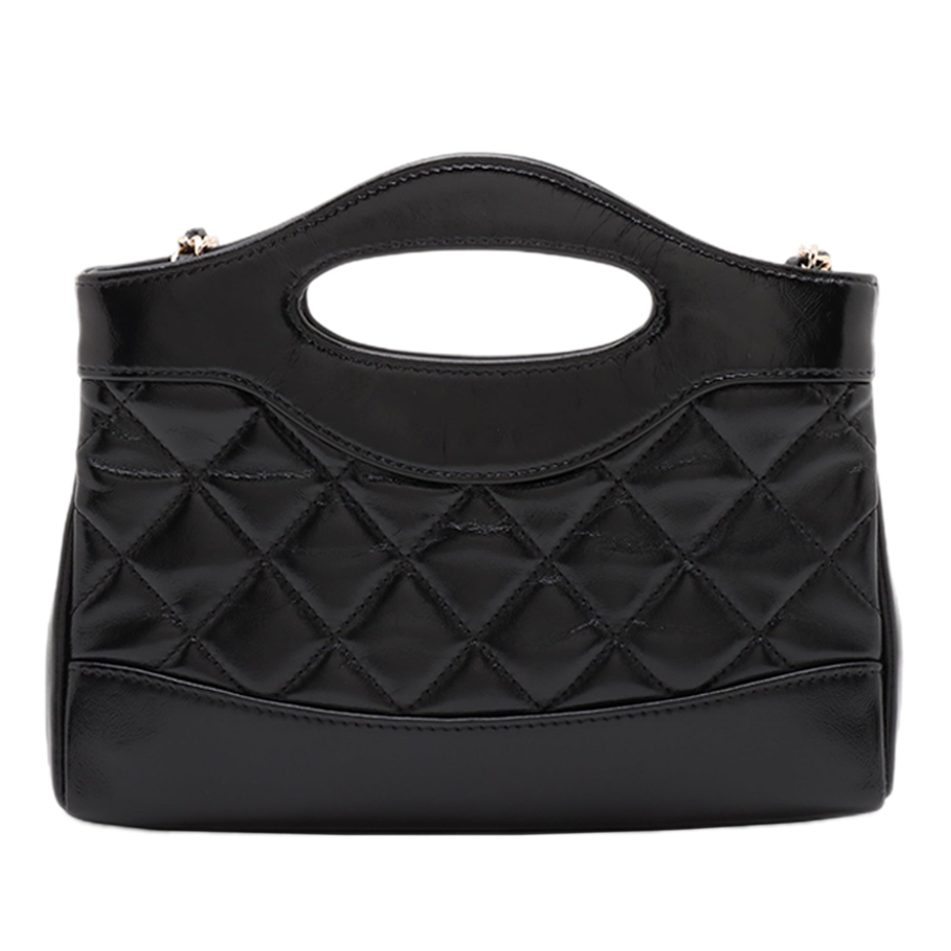 Chanel Nano Quilted Glazed Calfskin 31 Shopping Bag