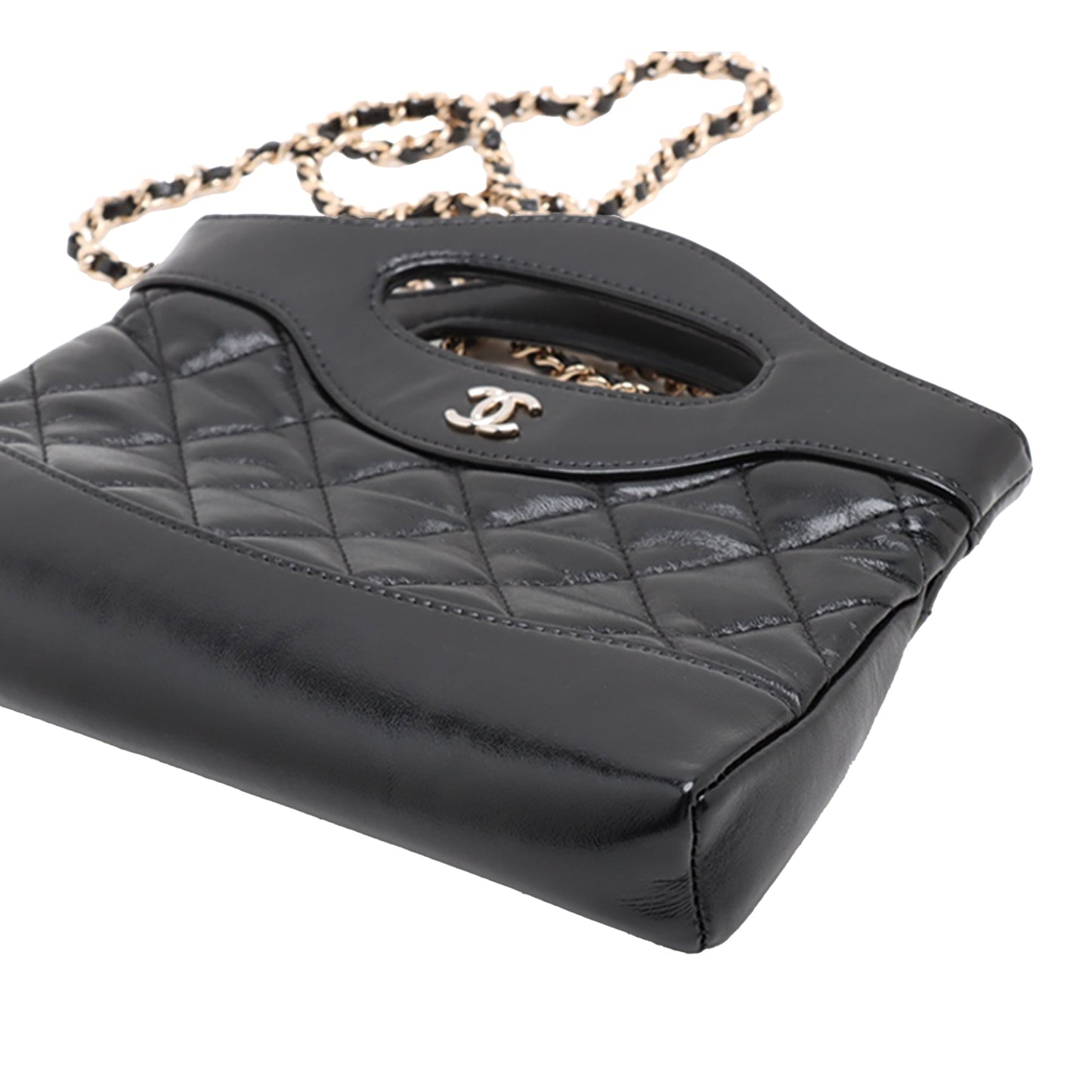 Chanel Nano Quilted Glazed Calfskin 31 Shopping Bag