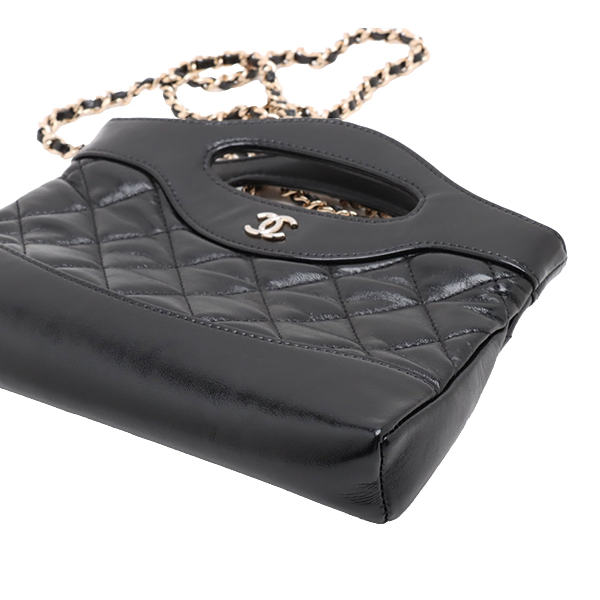Chanel Nano Quilted Glazed Calfskin 31 Shopping Bag