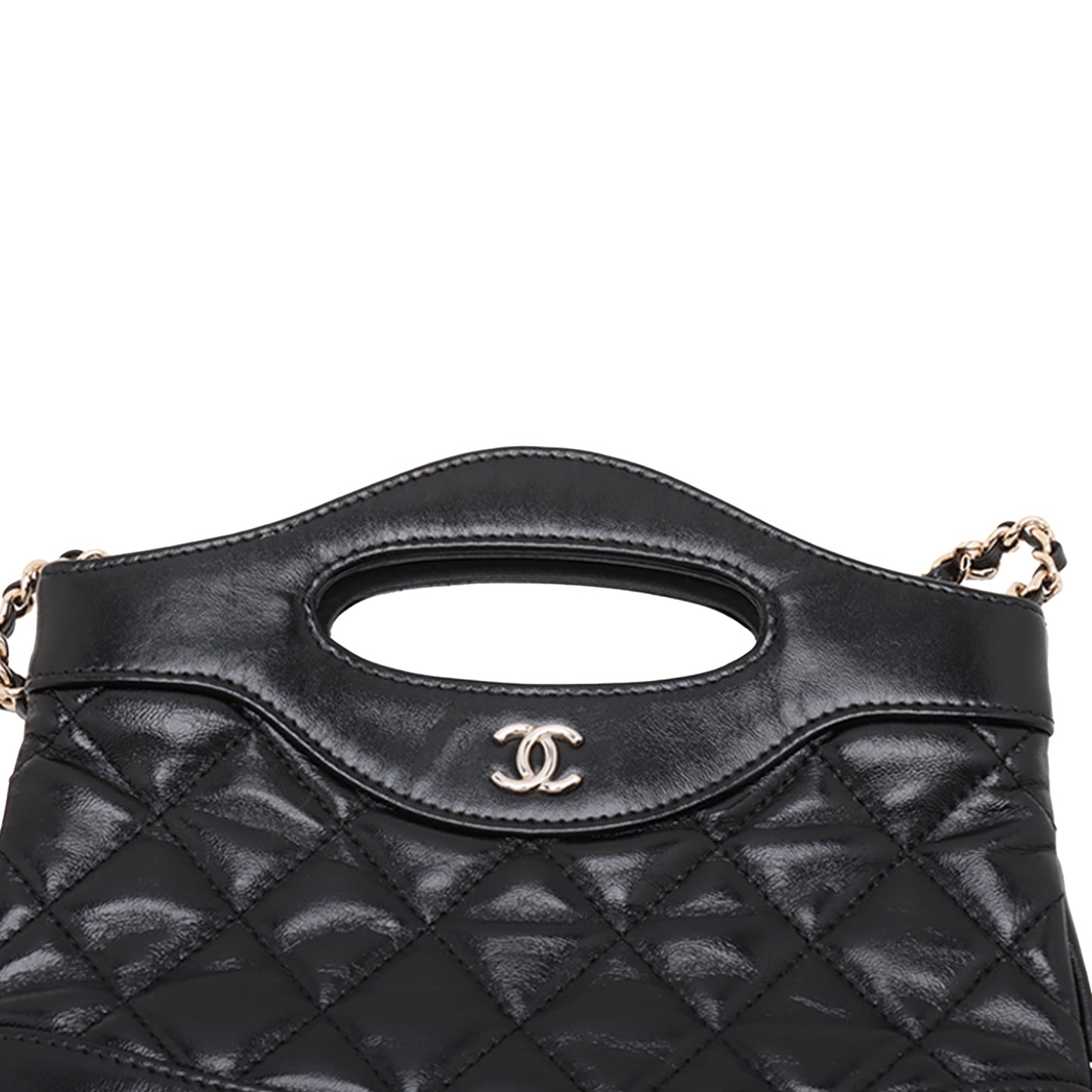Chanel Nano Quilted Glazed Calfskin 31 Shopping Bag