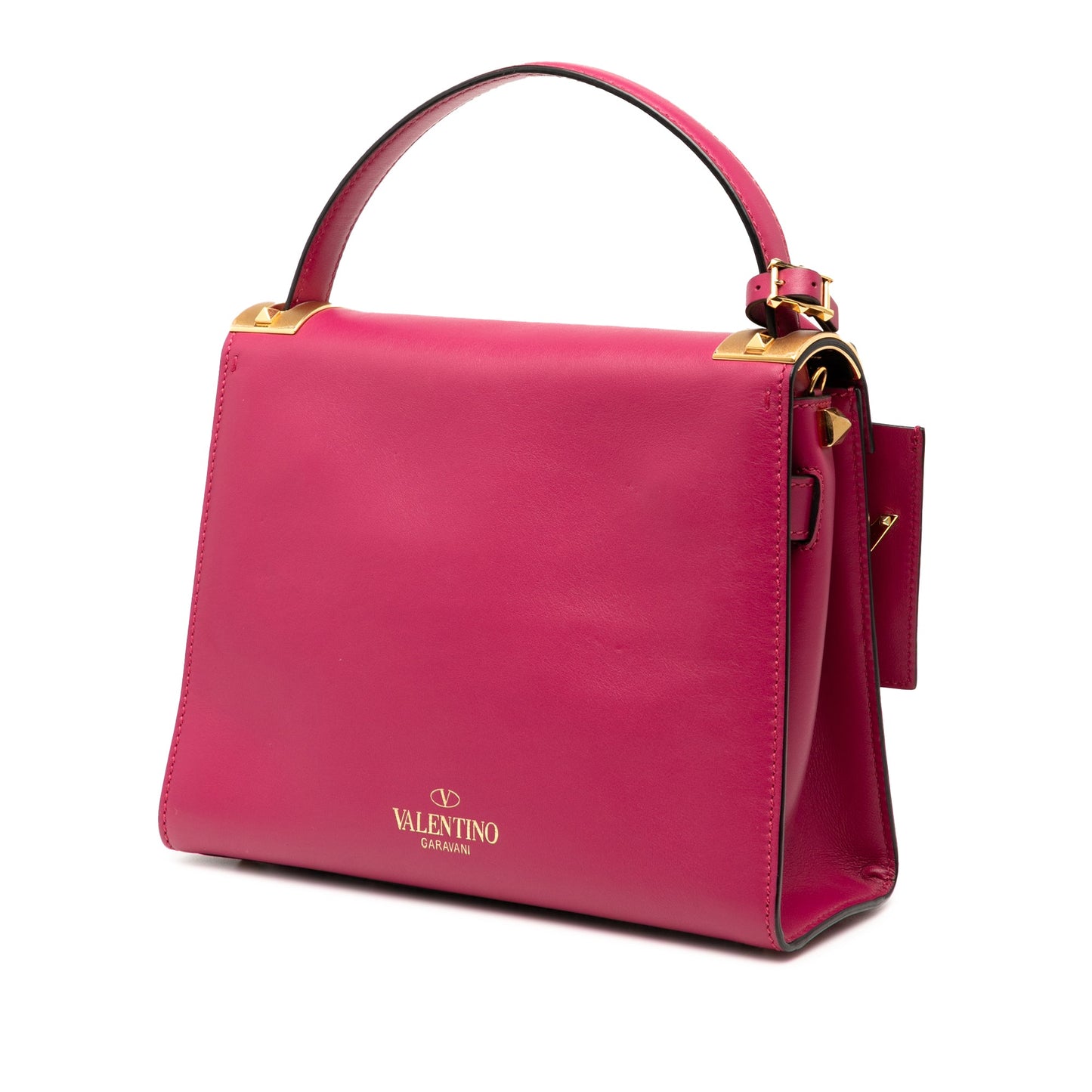 Valentino Small Leather My Rockstud Frame Satchel