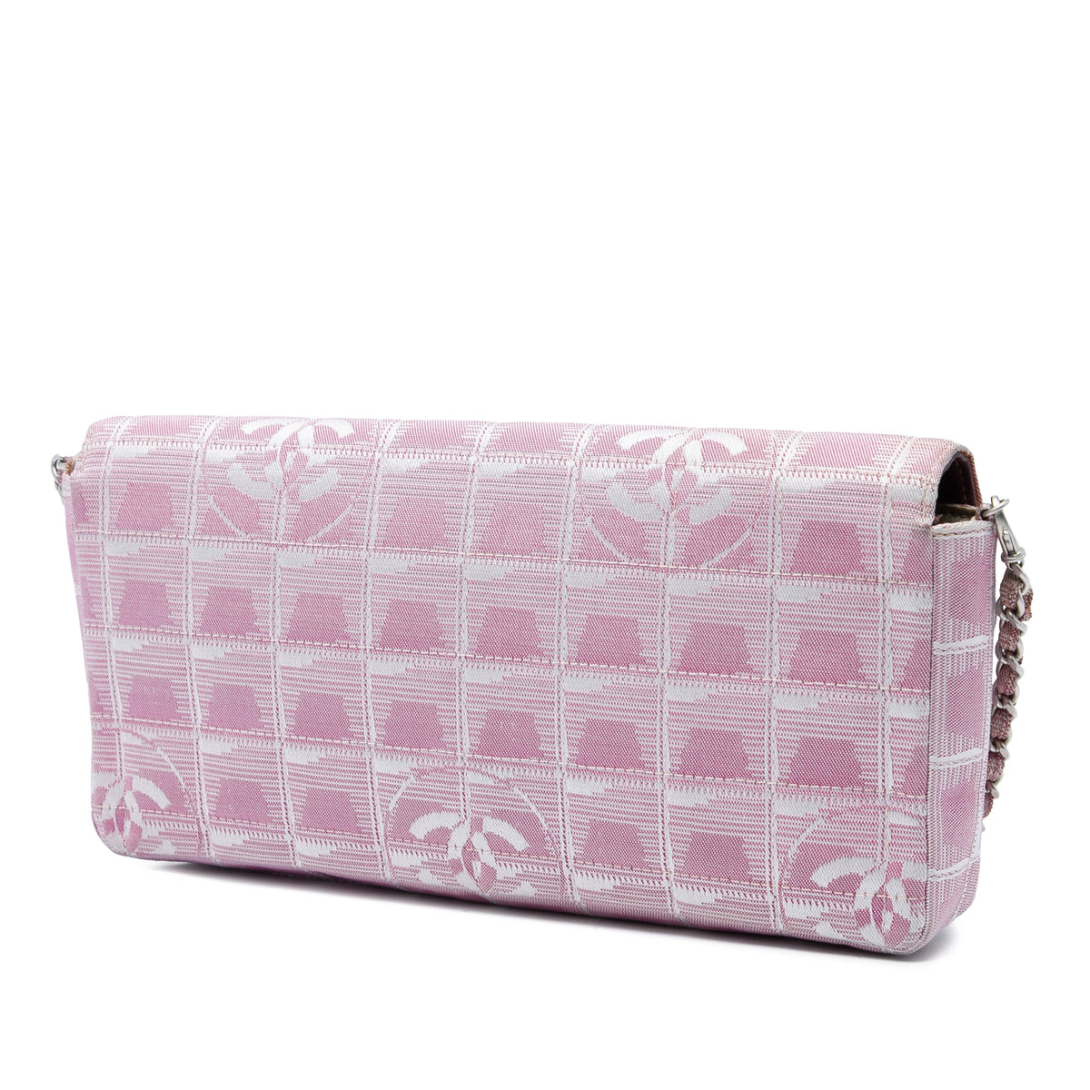 Chanel New Travel Line Nylon East West Flap — Pink
