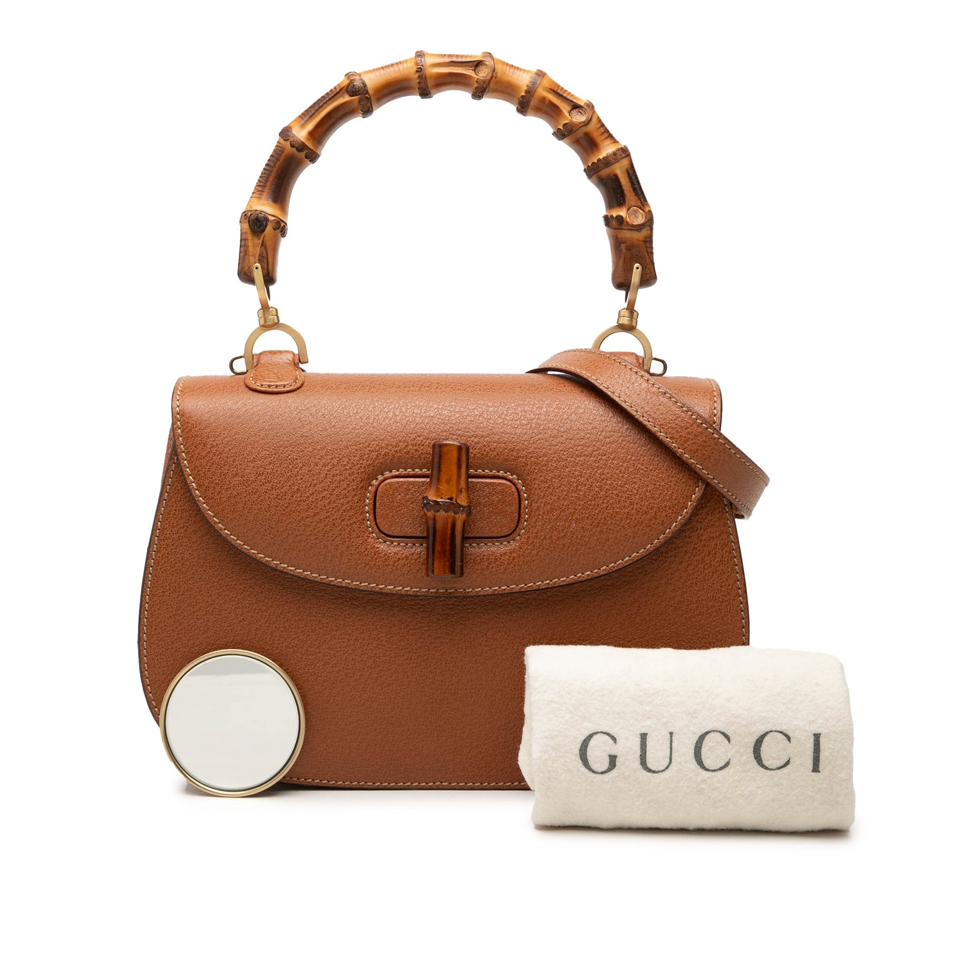 Gucci Grained Calfskin Bamboo Night