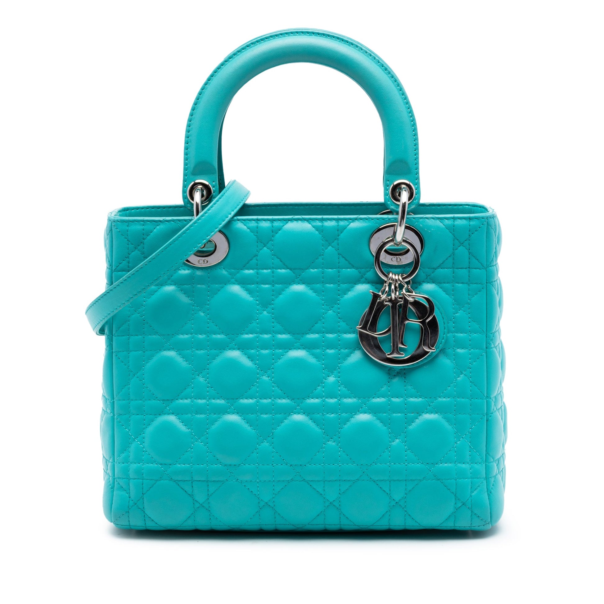 Dior Medium Lambskin Cannage Lady Dior