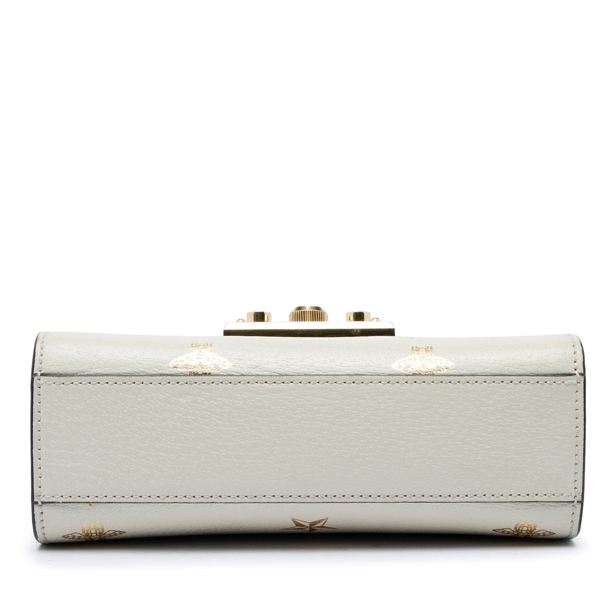 Gucci Small Leather Bee Star Padlock Crossbody