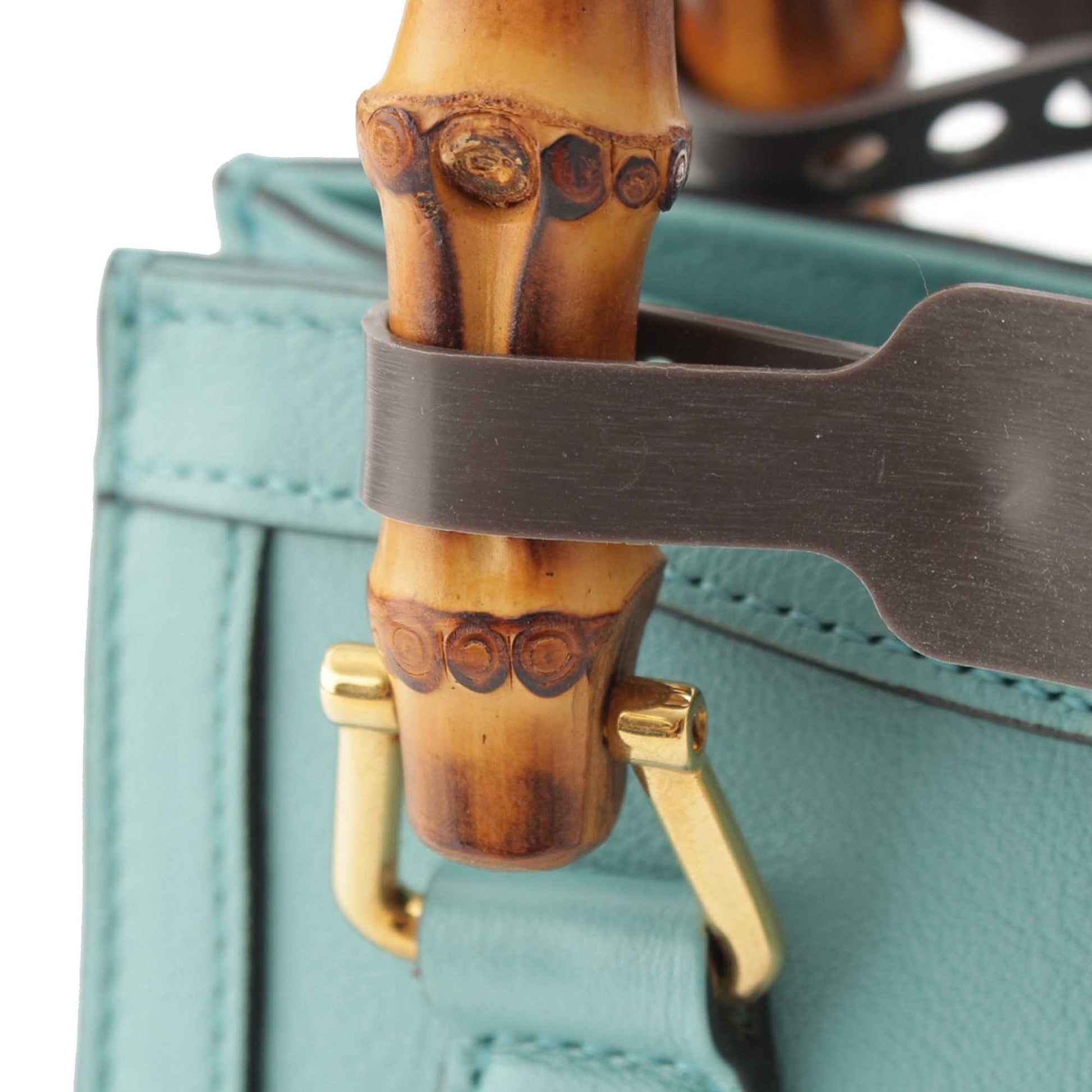 Gucci Mini Calfskin Bamboo Diana Satchel