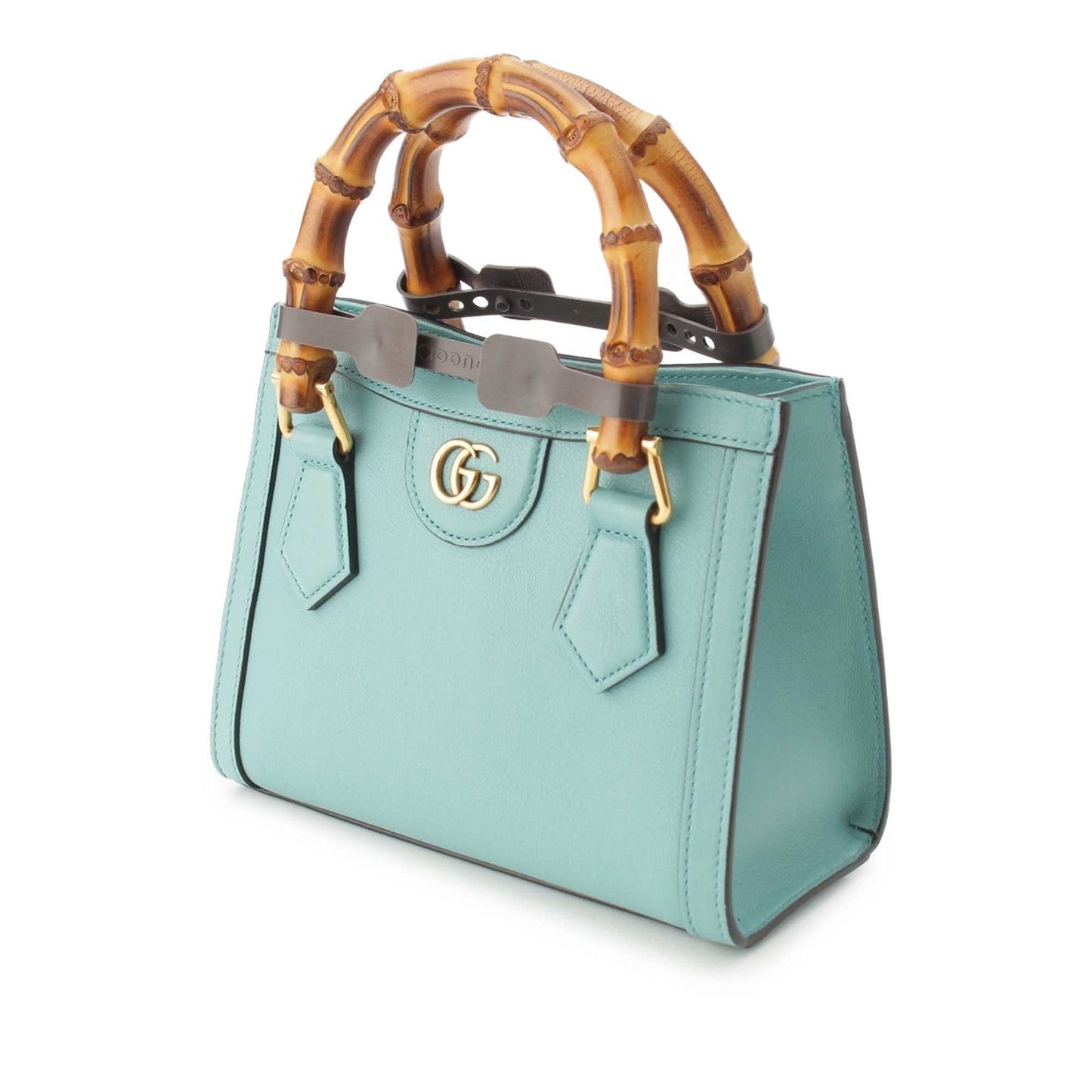 Gucci Mini Calfskin Bamboo Diana Satchel