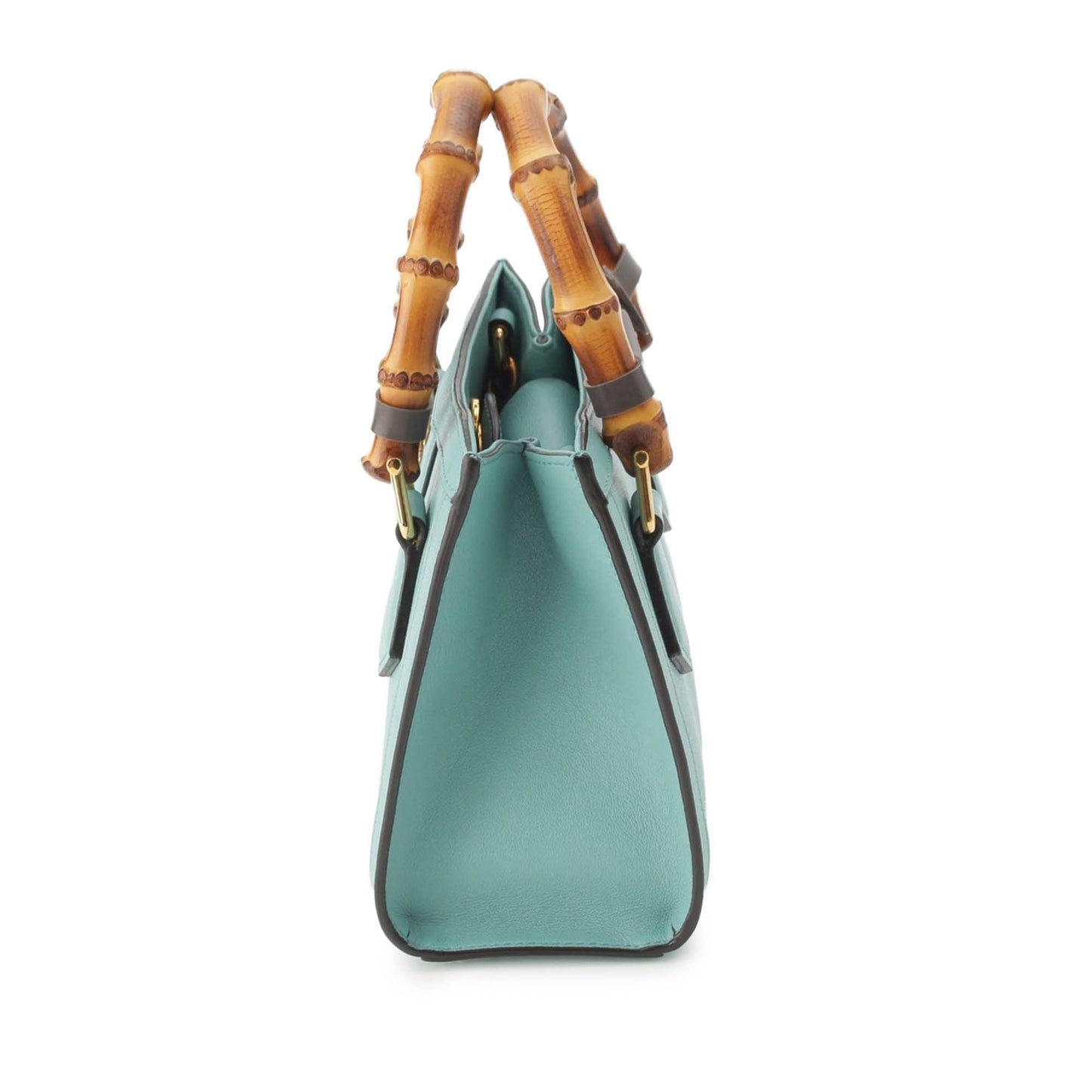Gucci Mini Calfskin Bamboo Diana Satchel