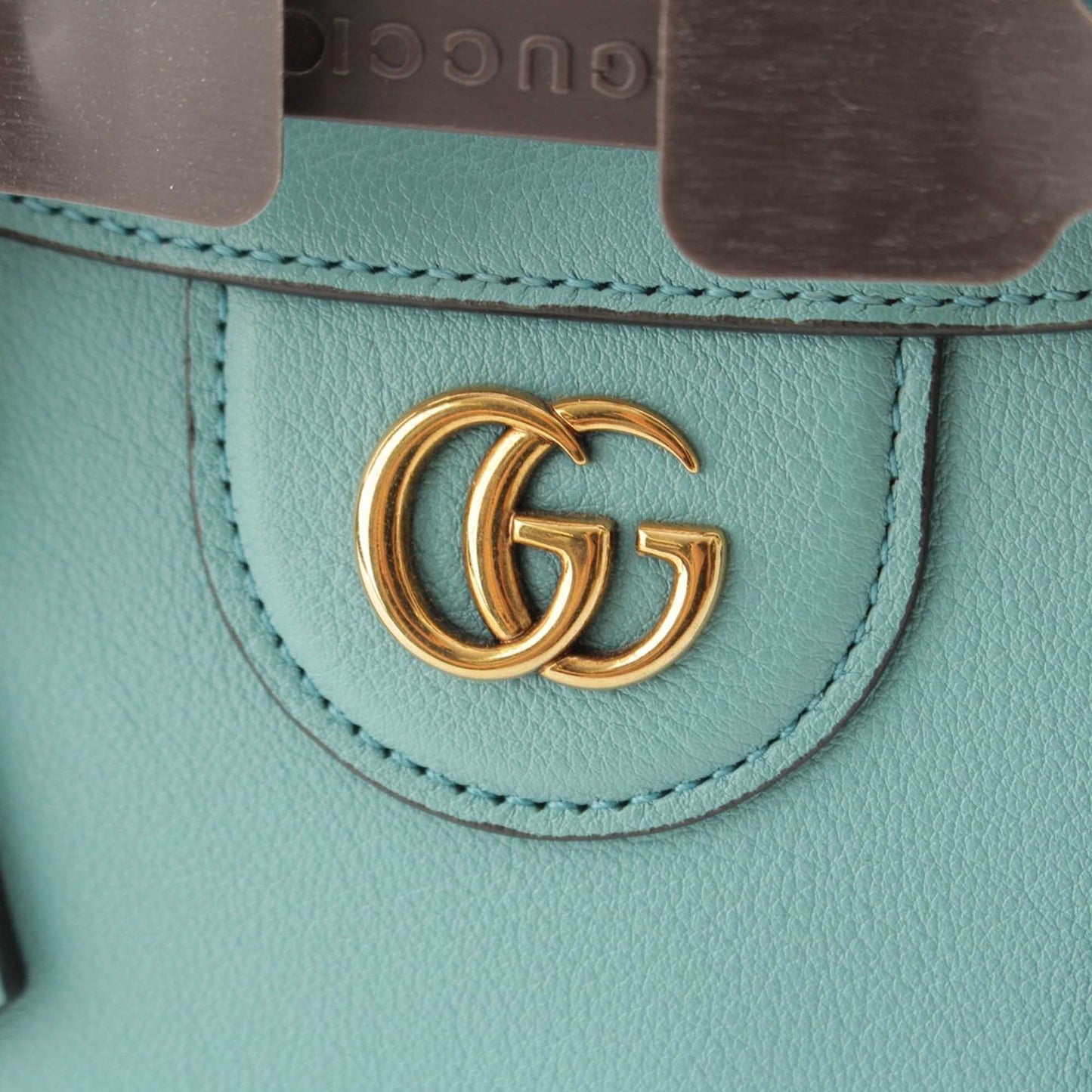 Gucci Mini Calfskin Bamboo Diana Satchel