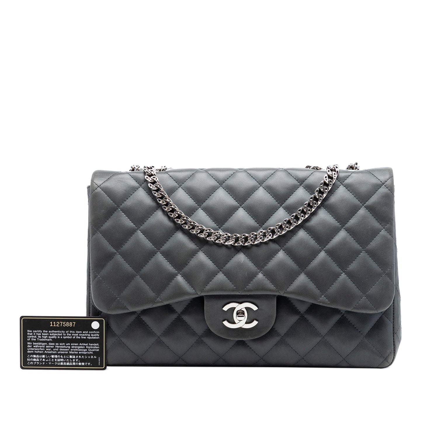 Chanel Jumbo Classic Lambskin Bijoux Chain Single Flap