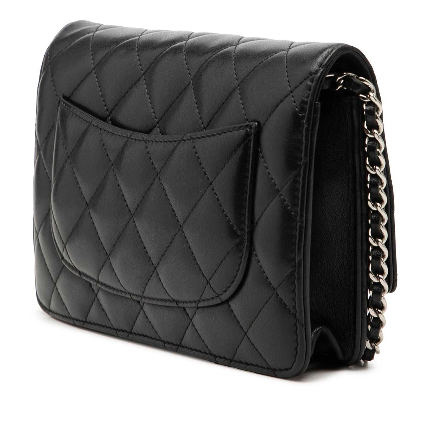 Chanel CC Quilted Lambskin Wallet On Chain