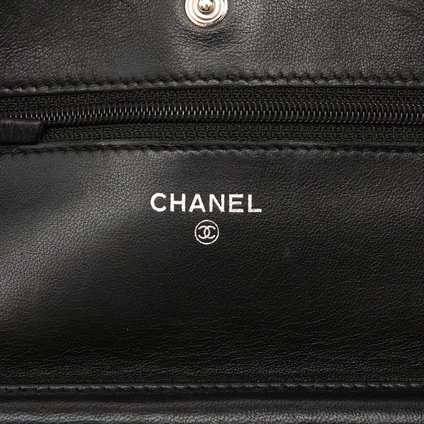Chanel CC Quilted Lambskin Wallet On Chain