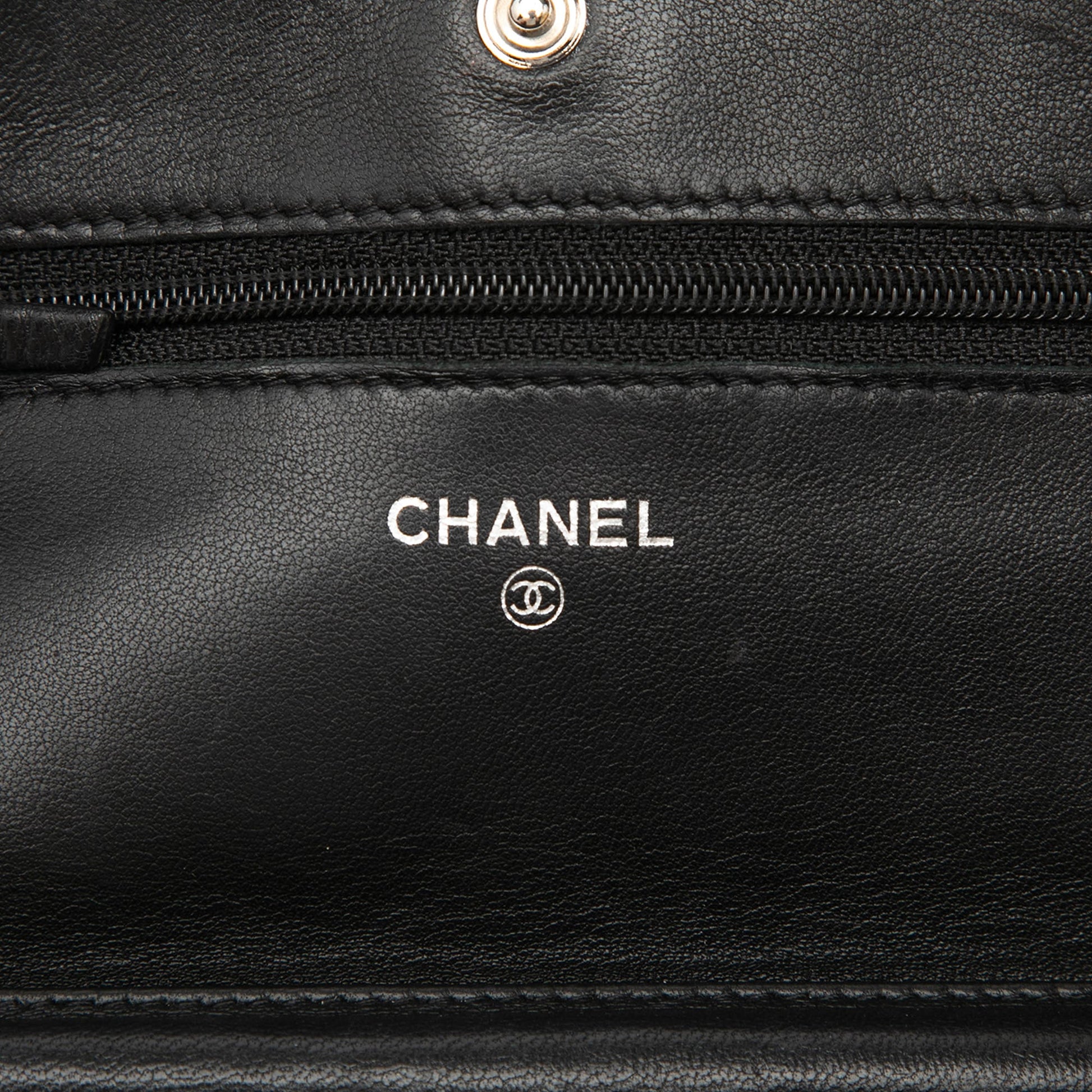 Chanel CC Quilted Lambskin Wallet On Chain