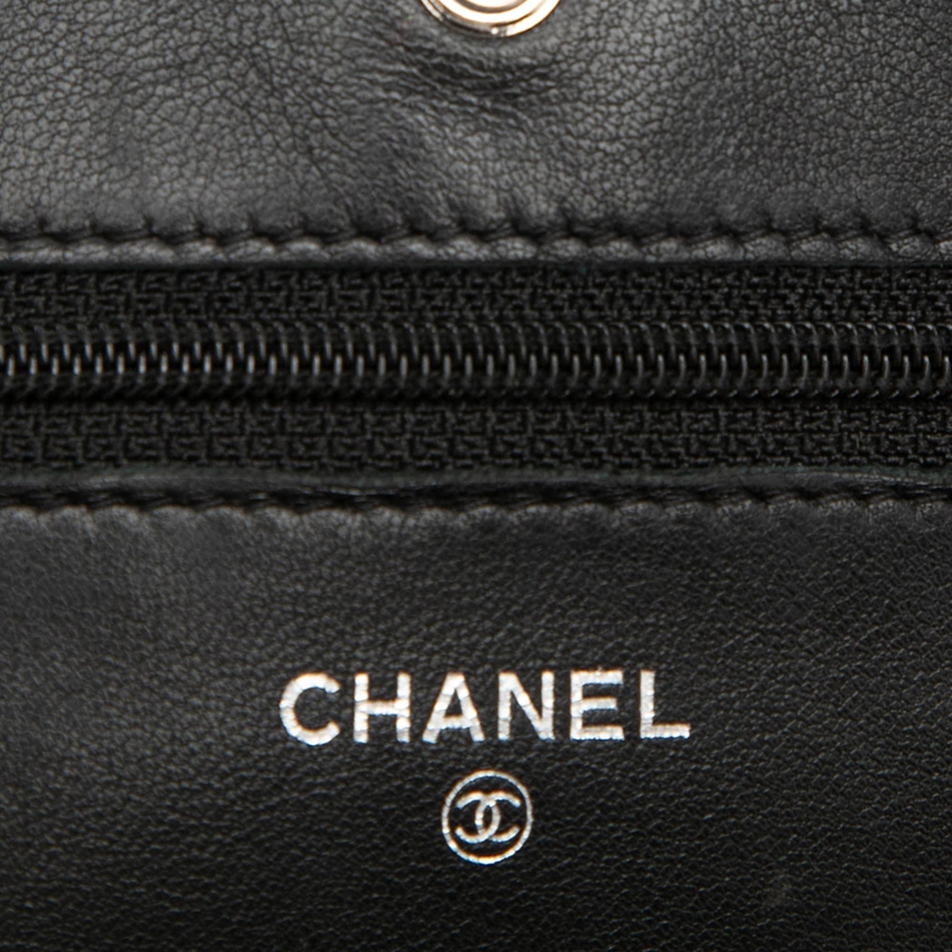 Chanel CC Quilted Lambskin Wallet On Chain